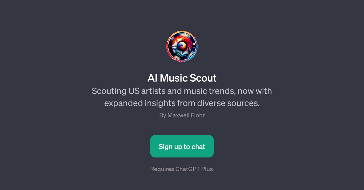 AI Music Scout website