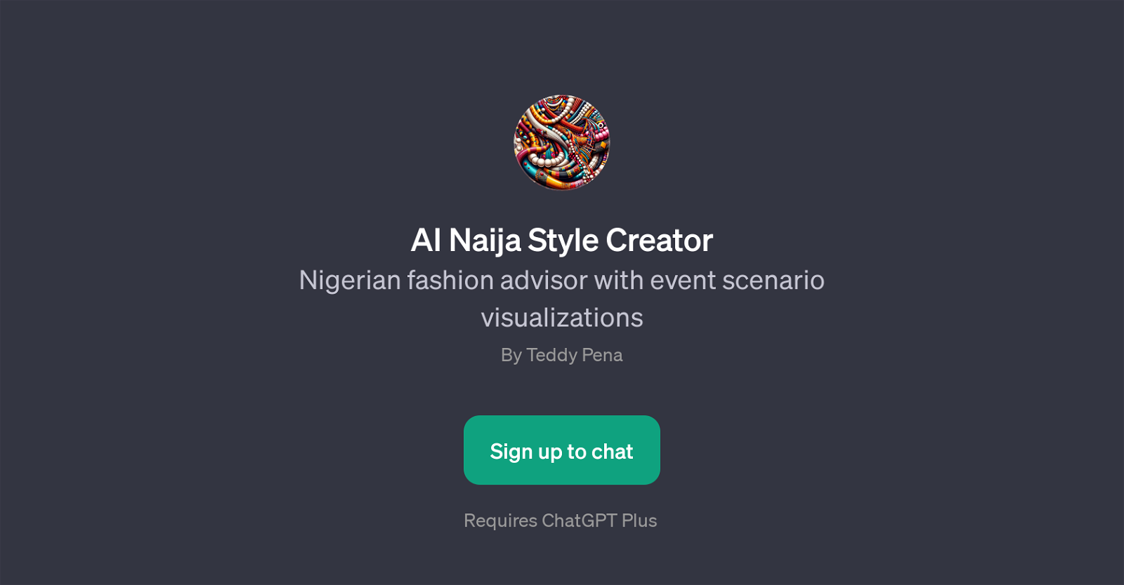 AI Naija Style Creator website