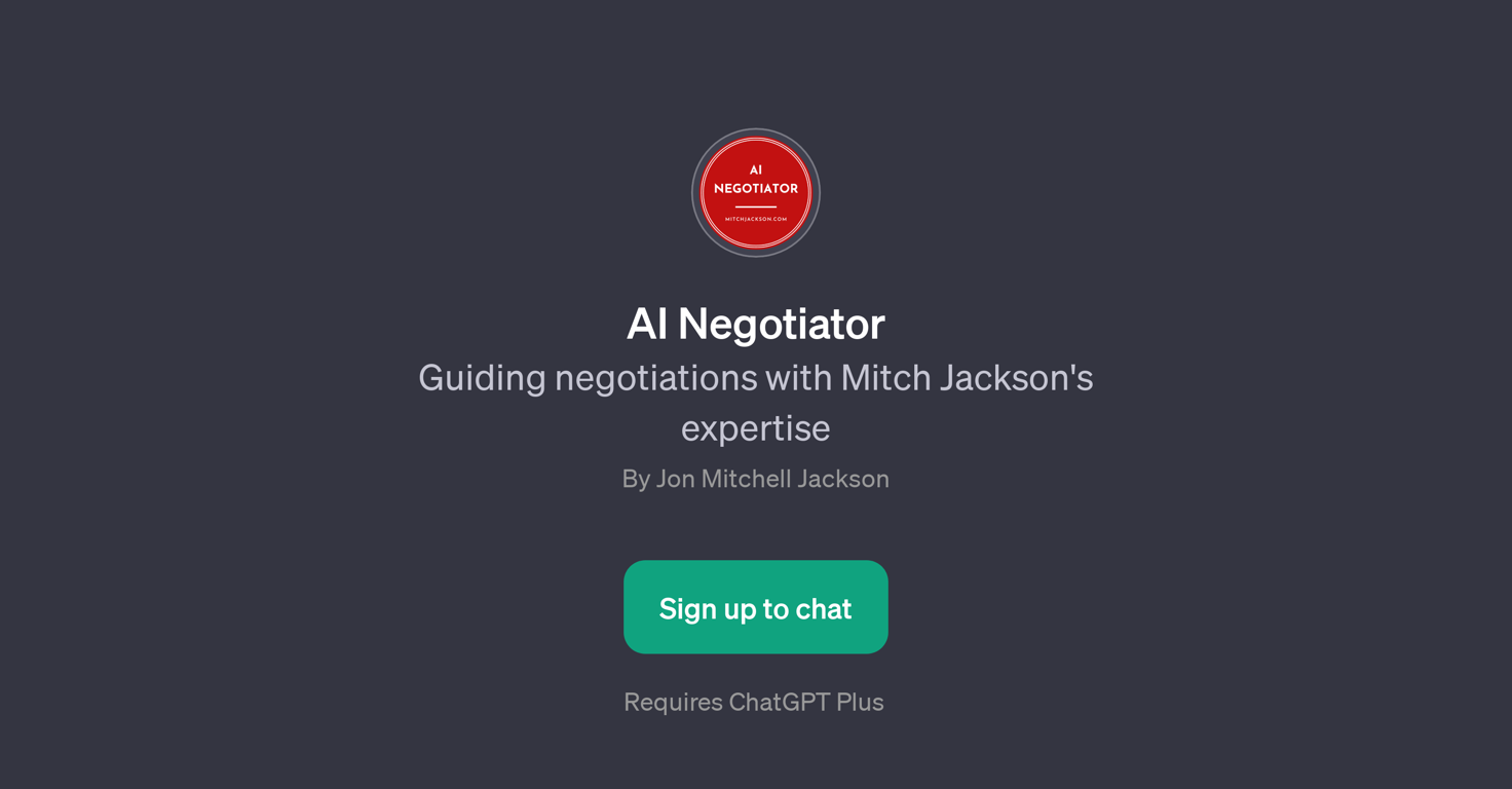AI Negotiator website