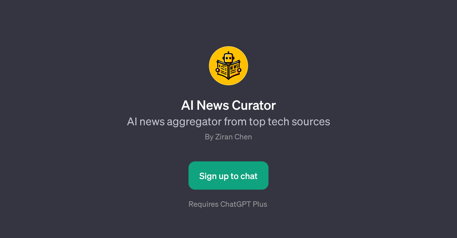 AI News Curator website