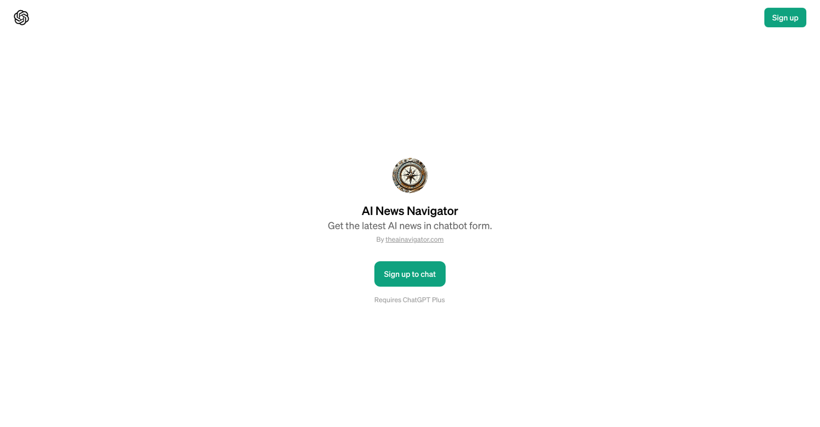 AI News Navigator website