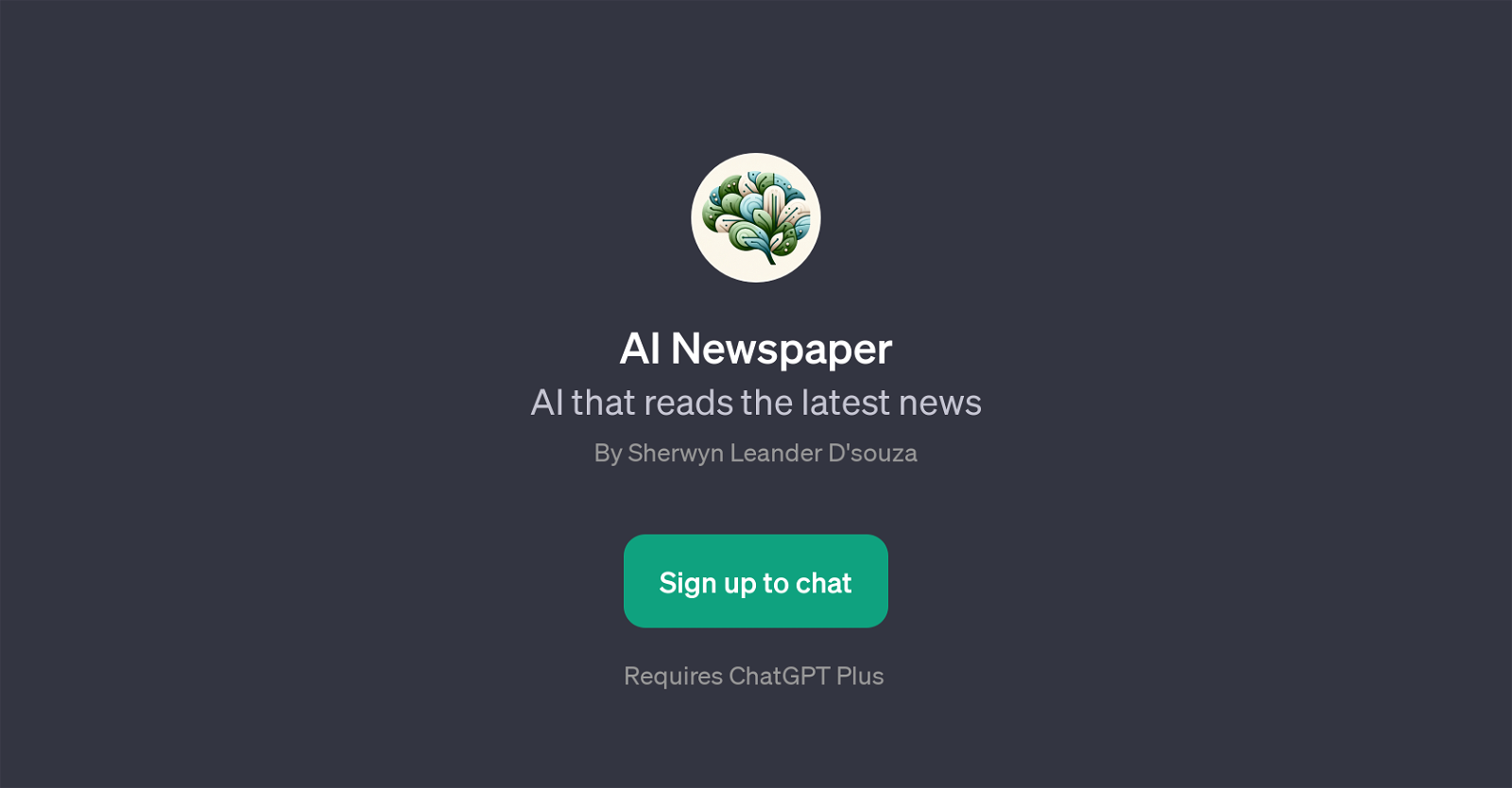 AI Newspaper website