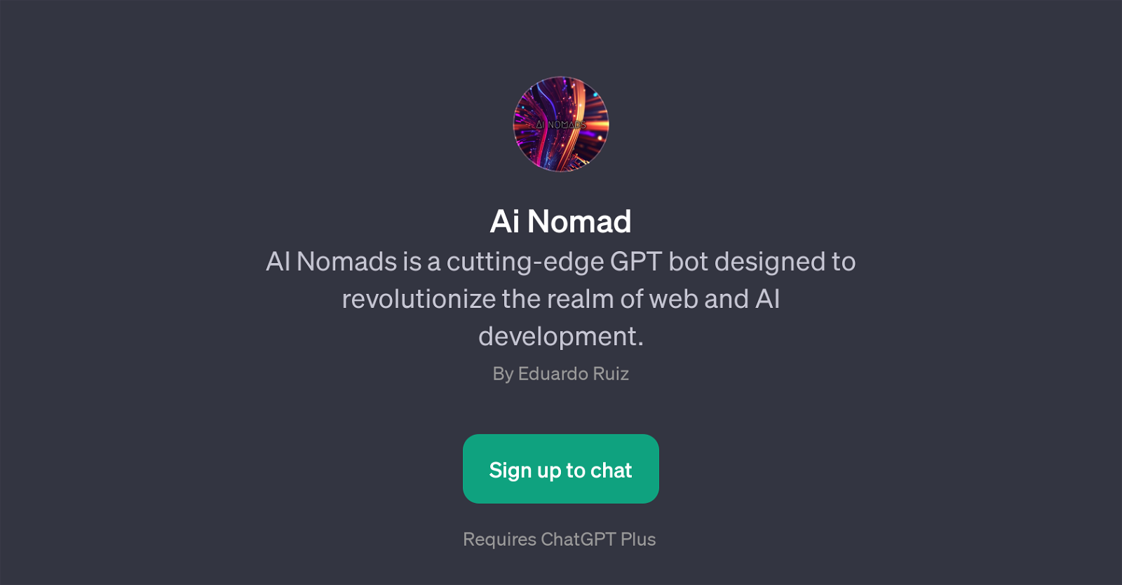 AI Nomads website