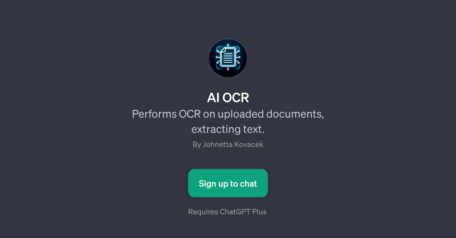 AI OCR website