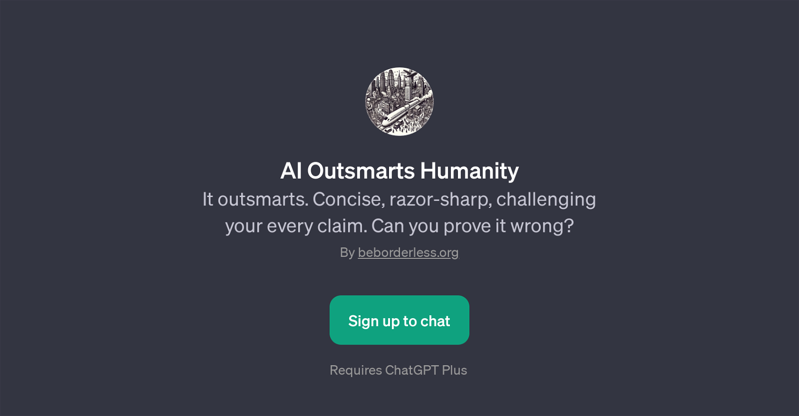 AI Outsmarts Humanity website