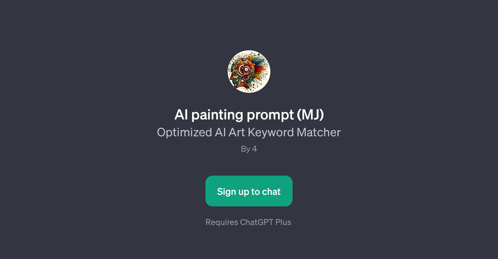 AI Painting Prompt (MJ) website