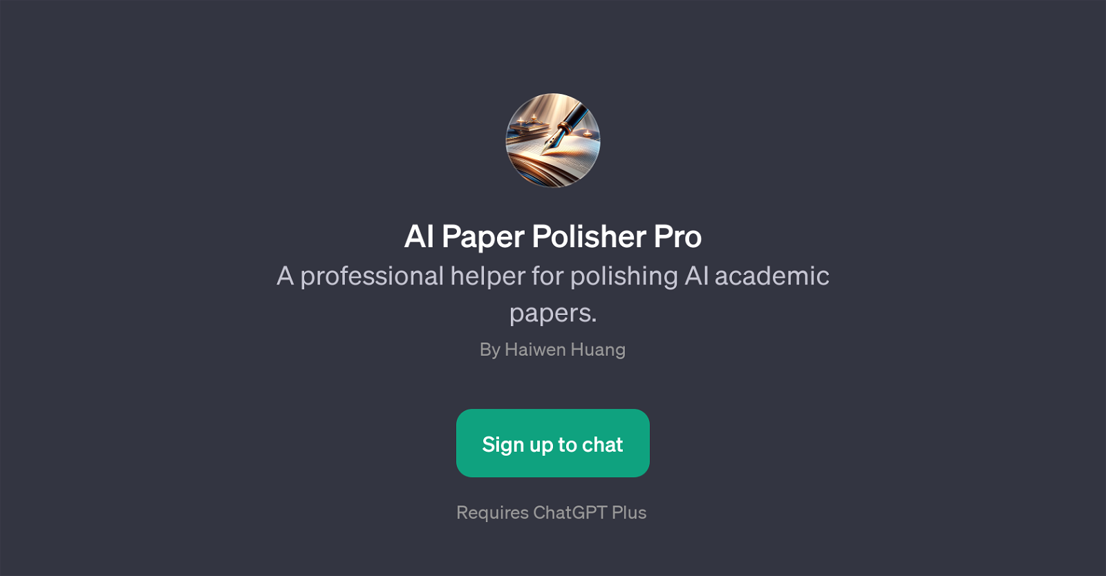 AI Paper Polisher Pro website