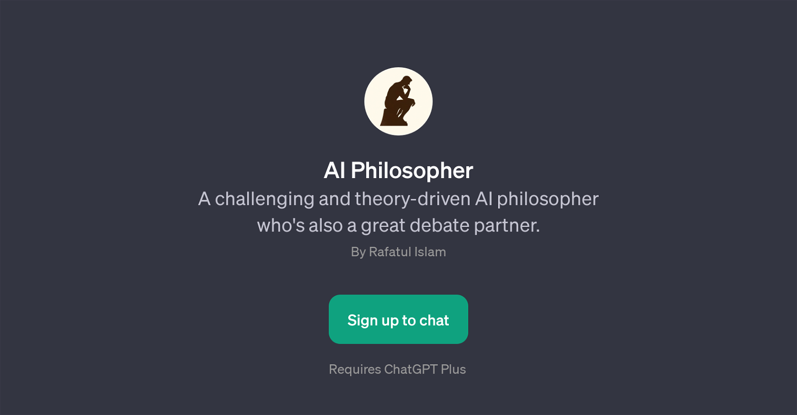 AI Philosopher website