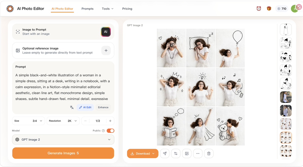AI Photo Editor website