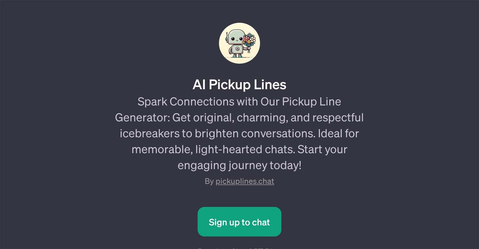 AI Pickup Lines website