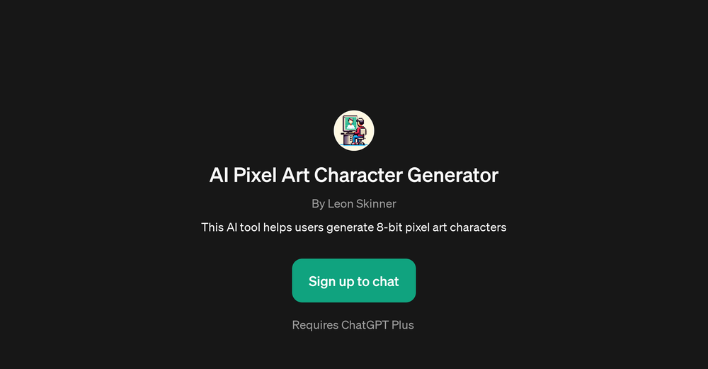 AI Pixel Art Character Generator website