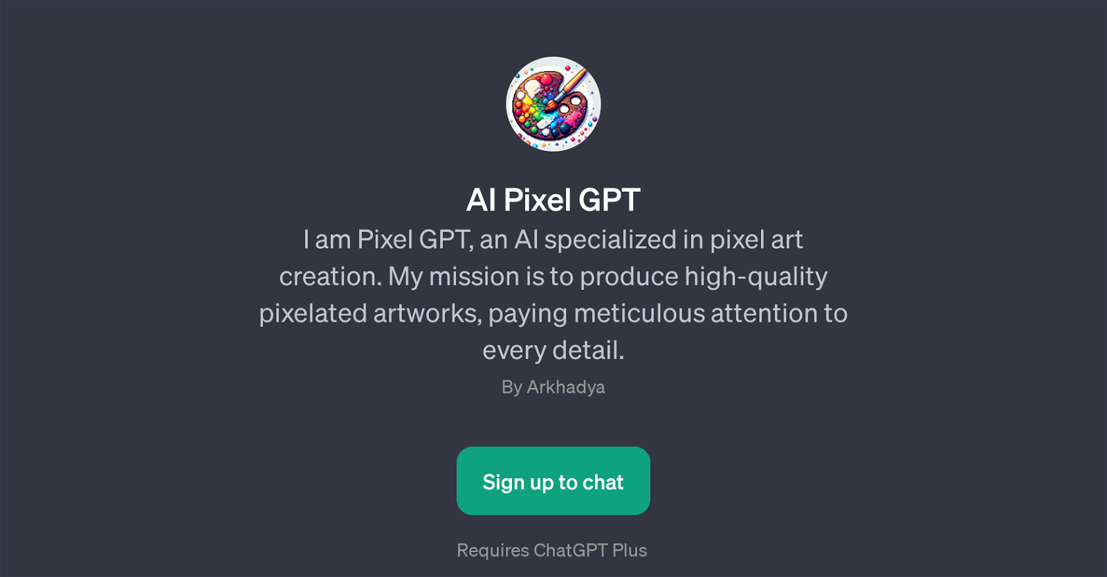 AI Pixel GPT website