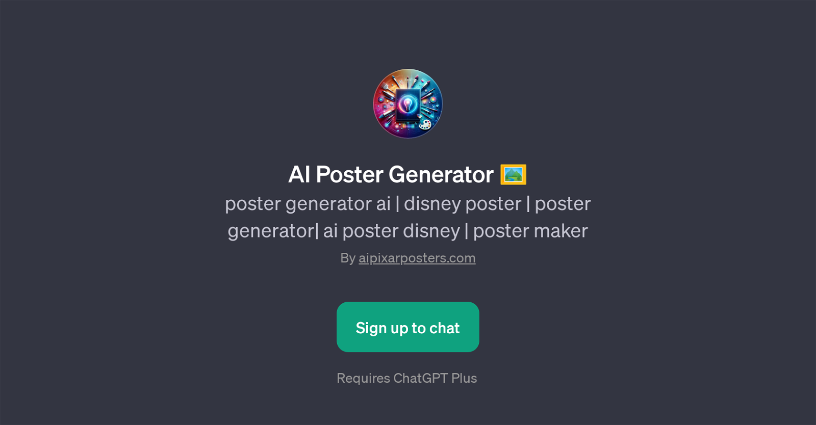 AI Poster Generator website