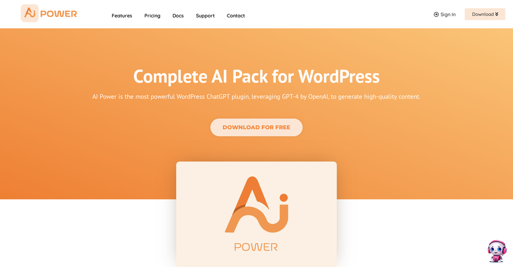 AI Power website