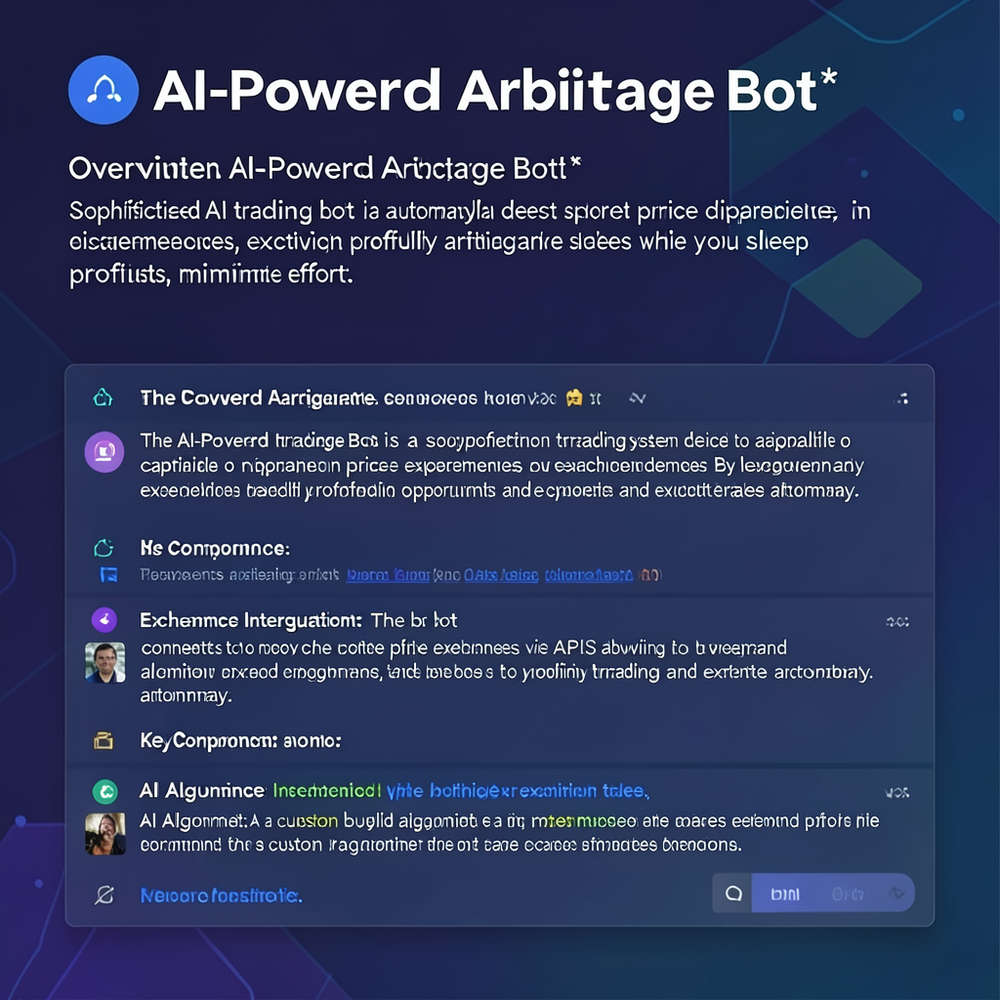 AI-Powered Arbitrage Bot* website