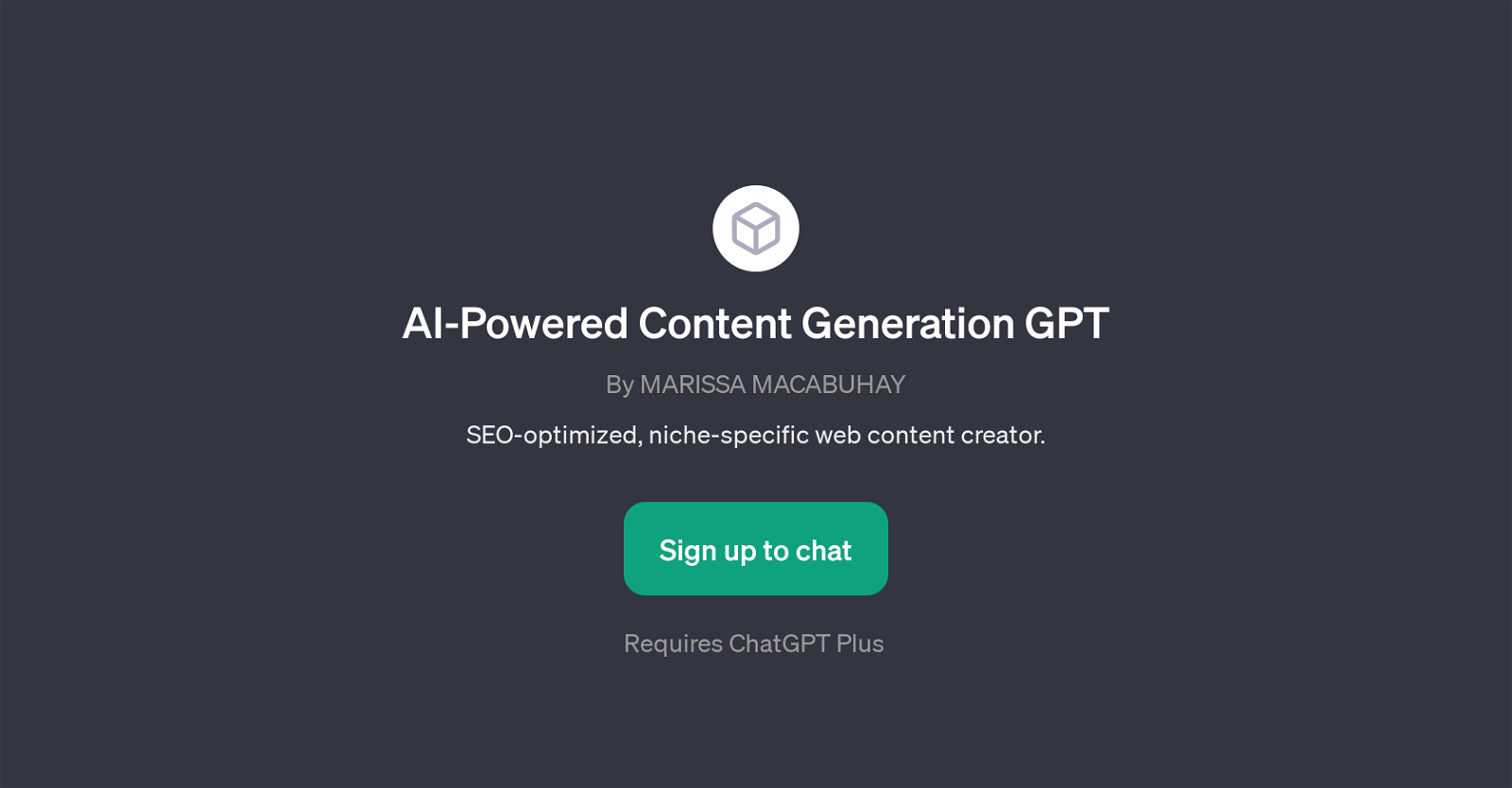 AI-Powered Content Generation GPT website