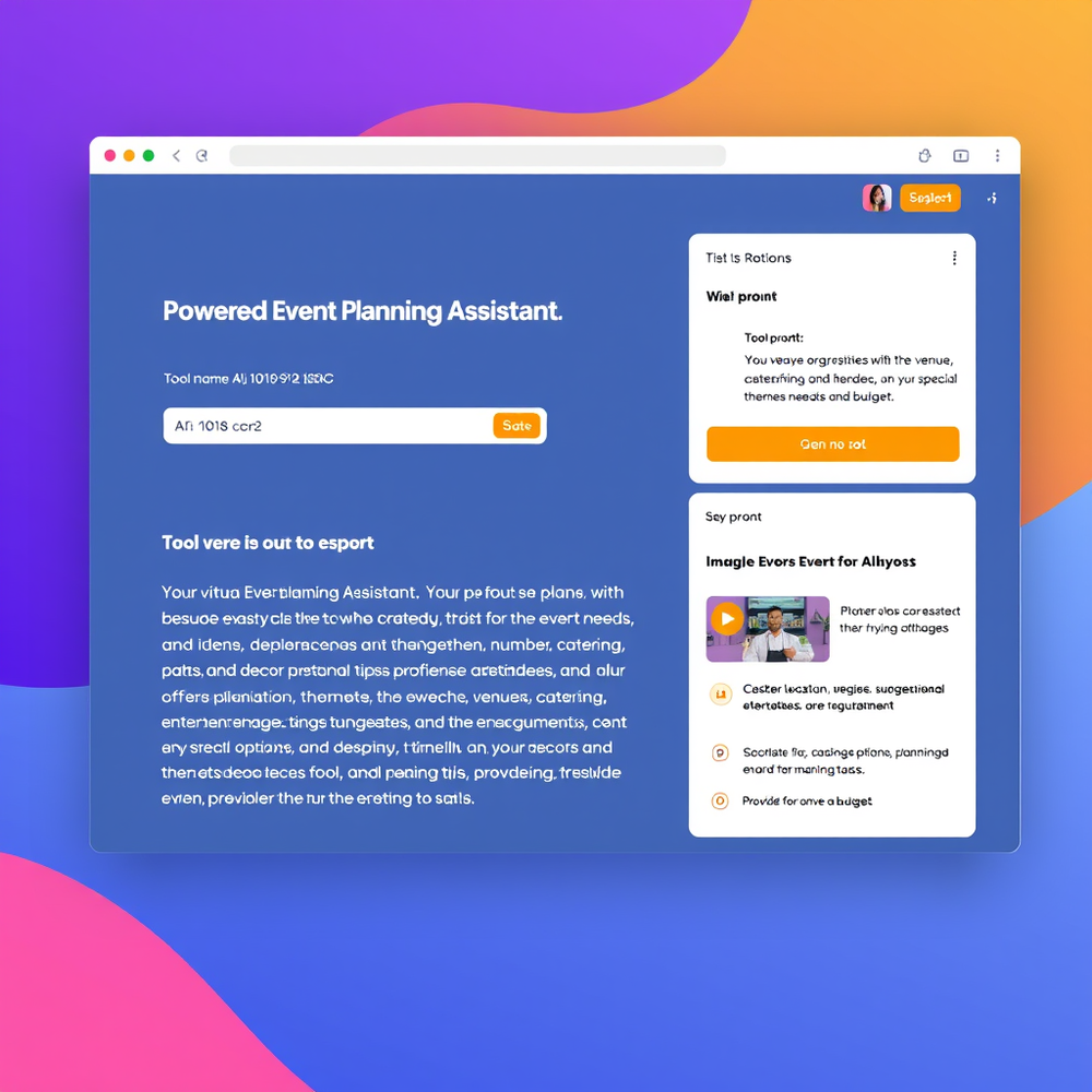 AI-Powered Event Planning Assistant website