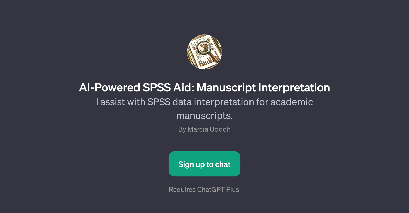 AI-Powered SPSS Aid: Manuscript Interpretation website