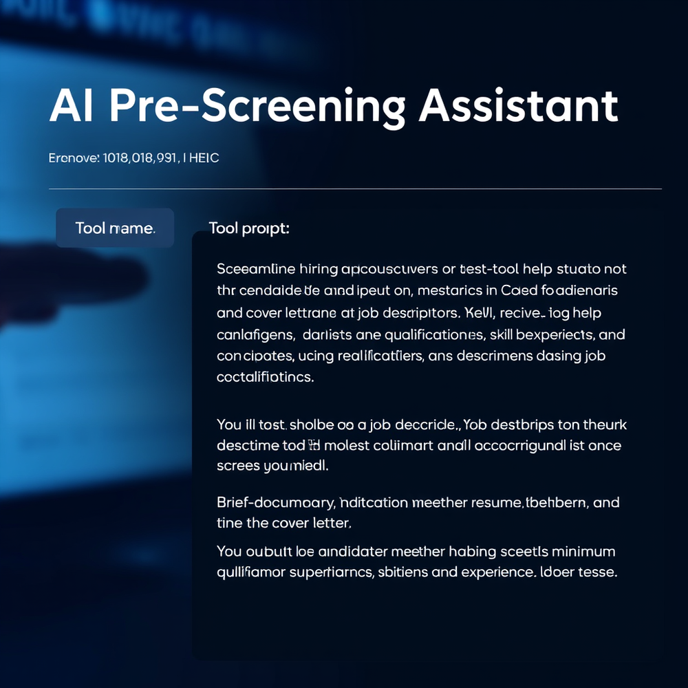 AI Pre-Screening Assistant website
