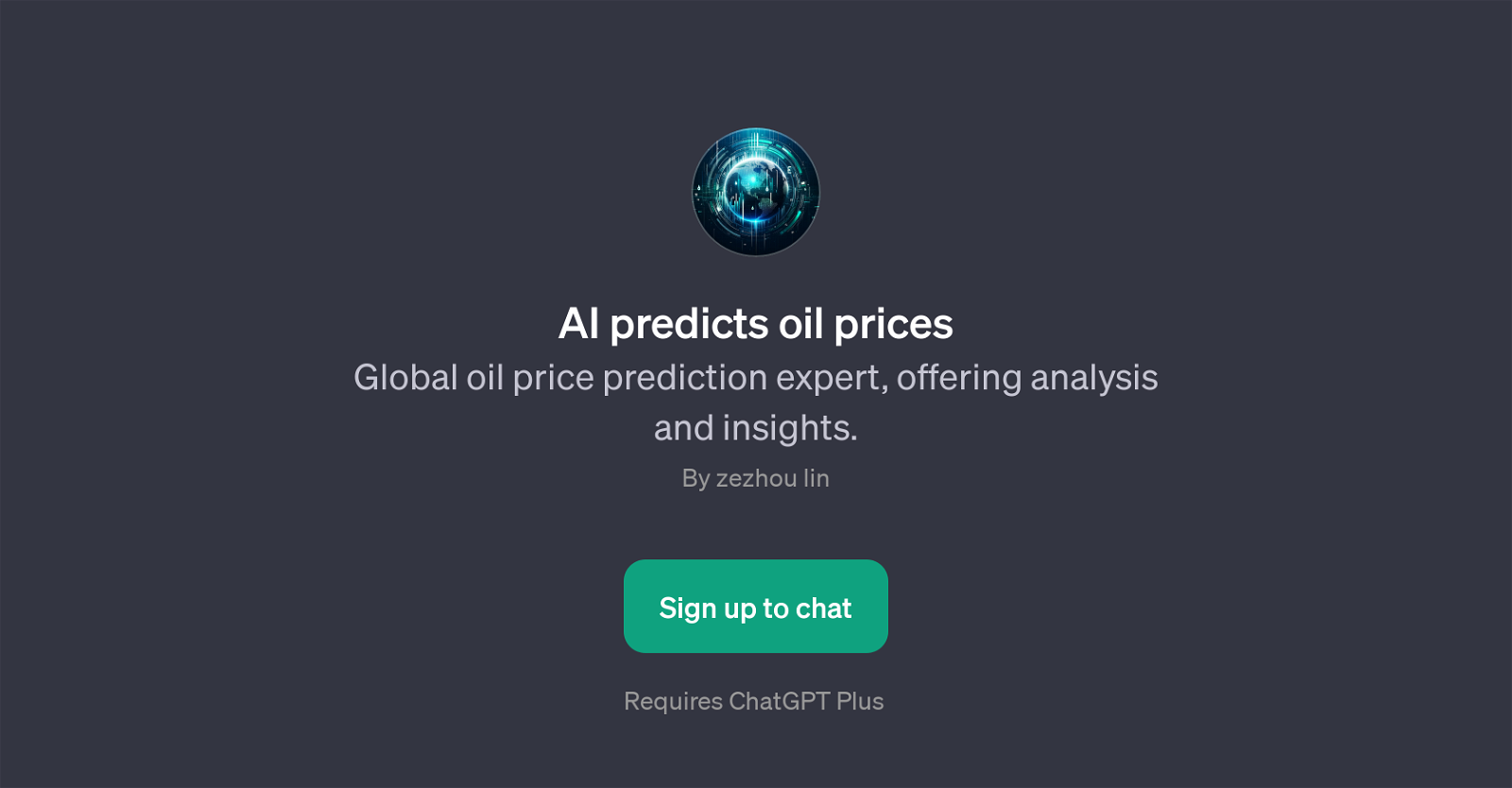AI Predicts Oil Prices website