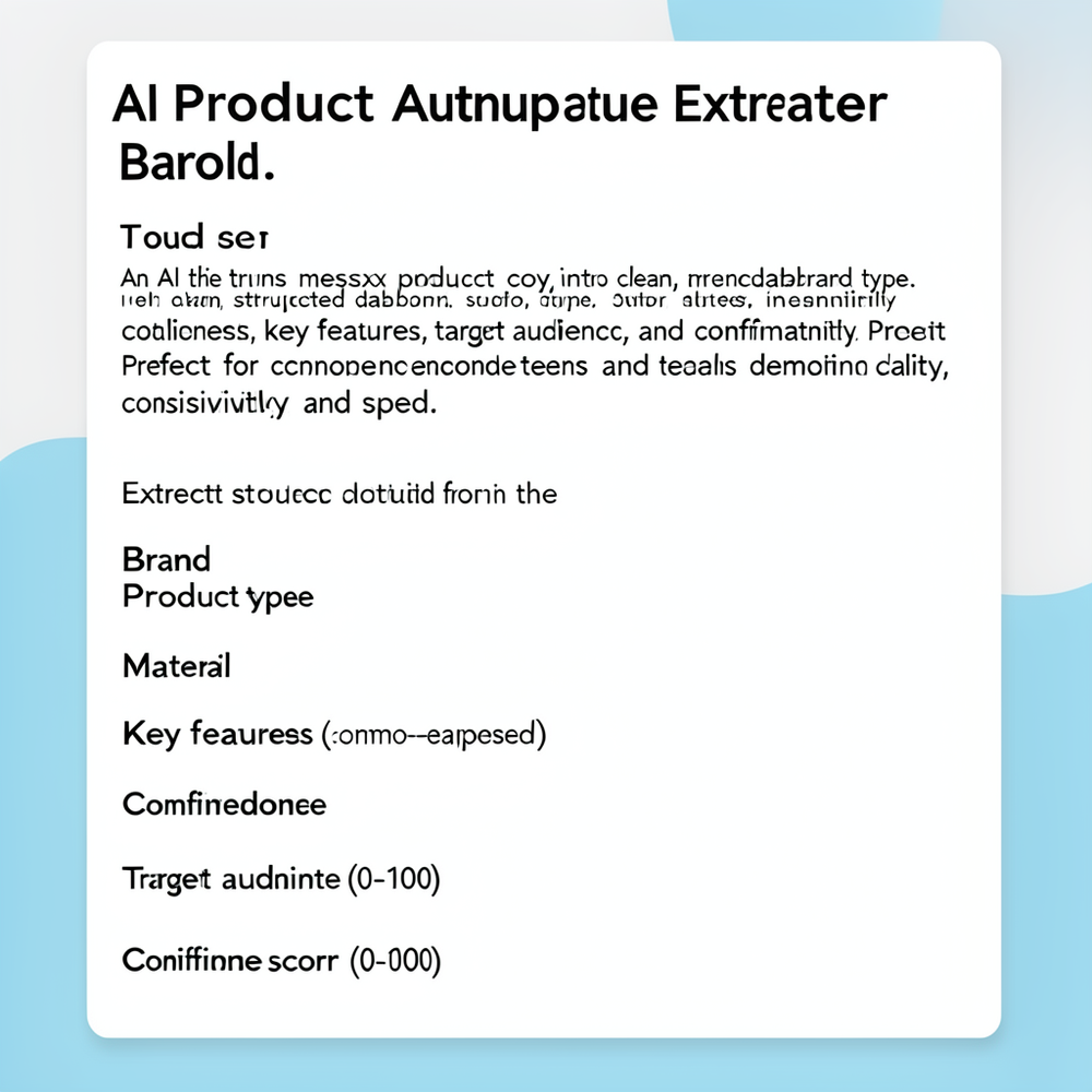 AI Product Attribute Extractor website