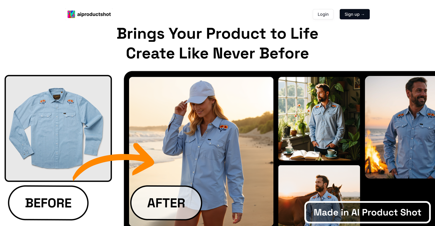 AI Product Shot website