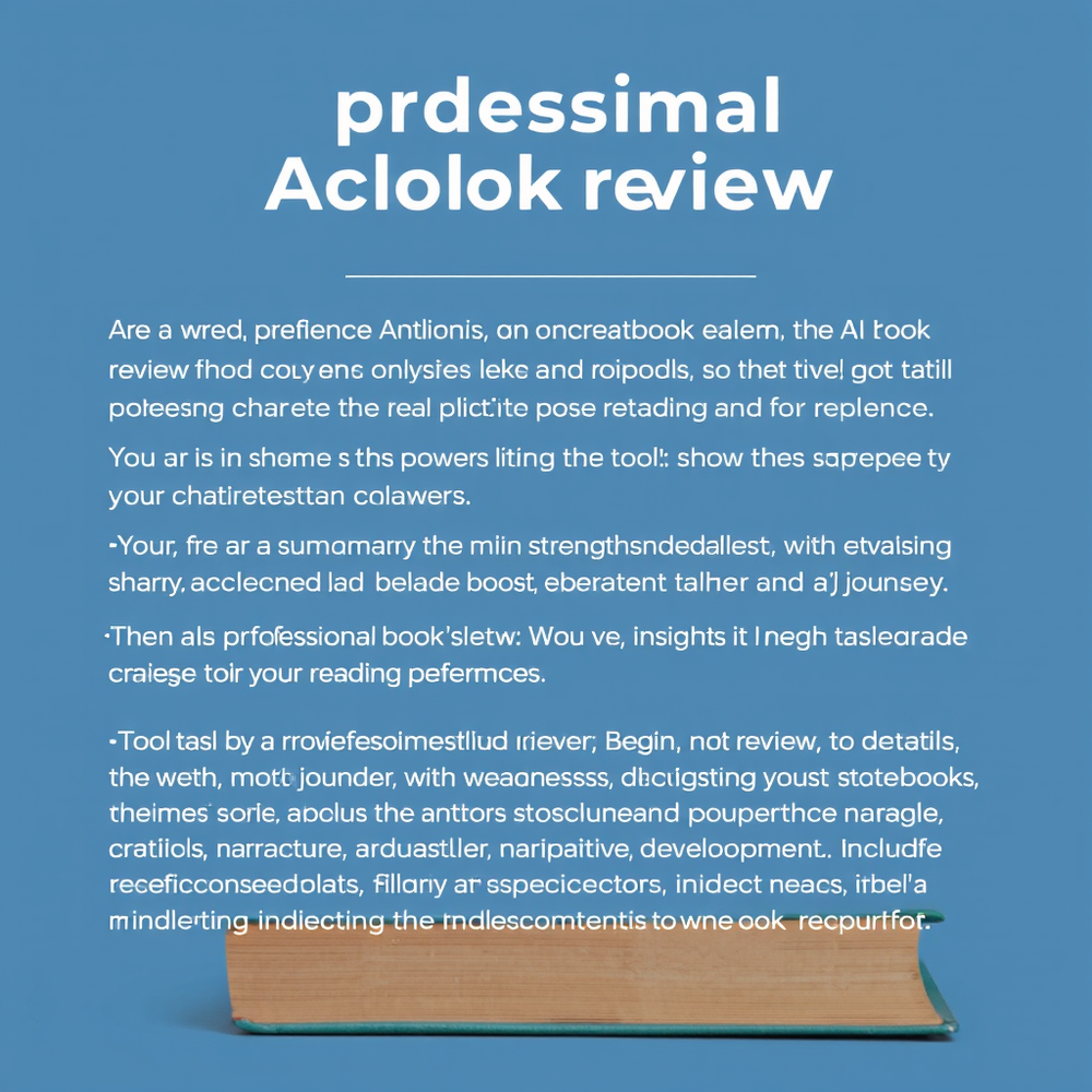 Ai professional book reviewer website