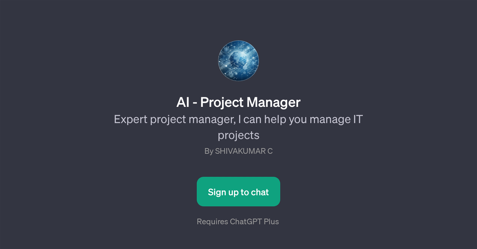 AI - Project Manager website