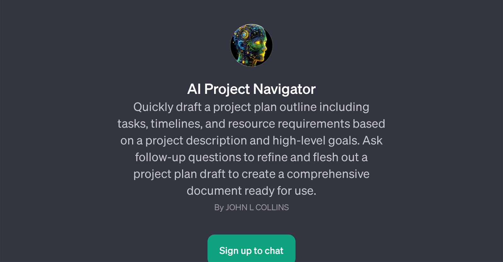 AI Project Navigator website