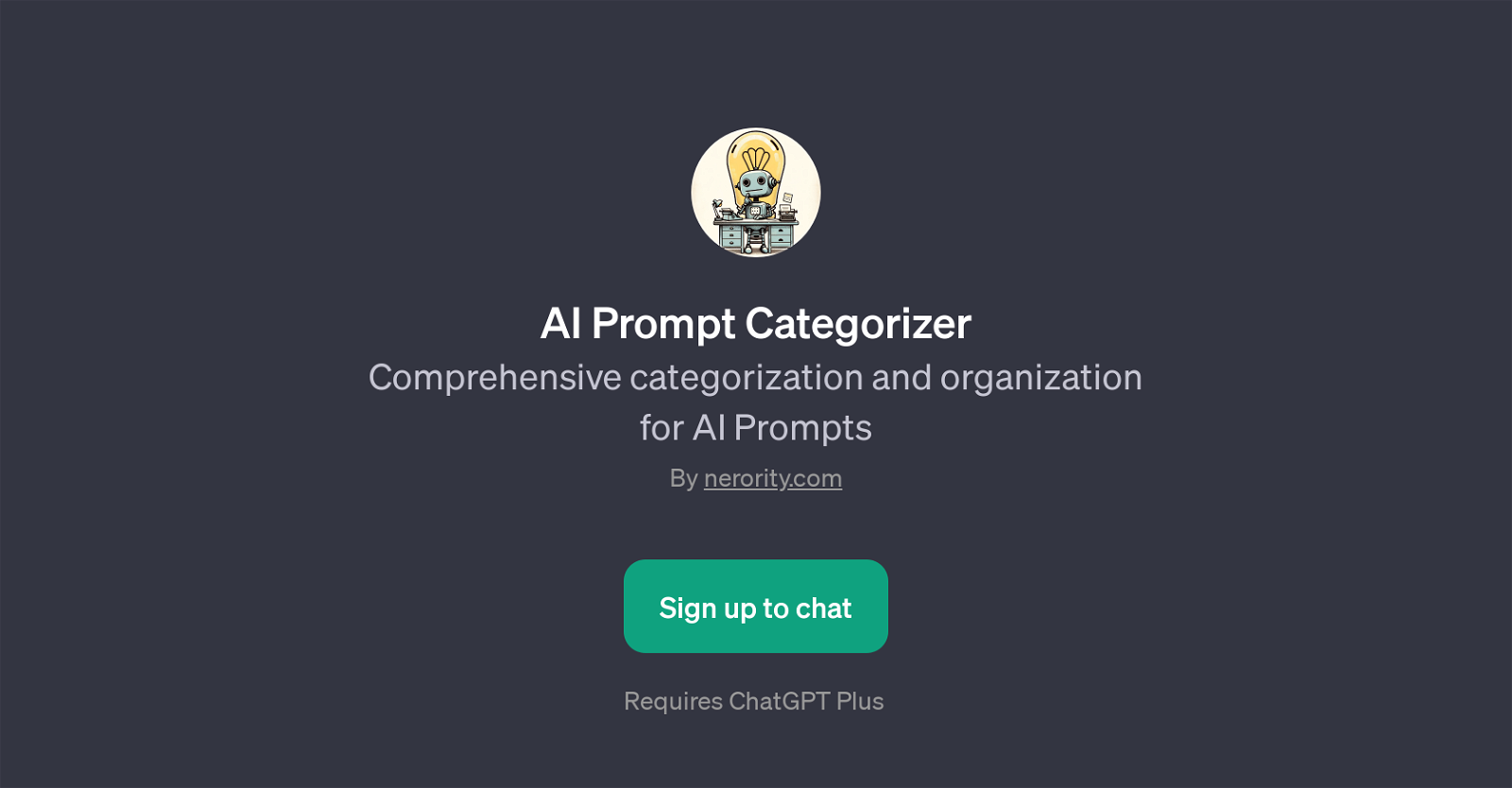 AI Prompt Categorizer website