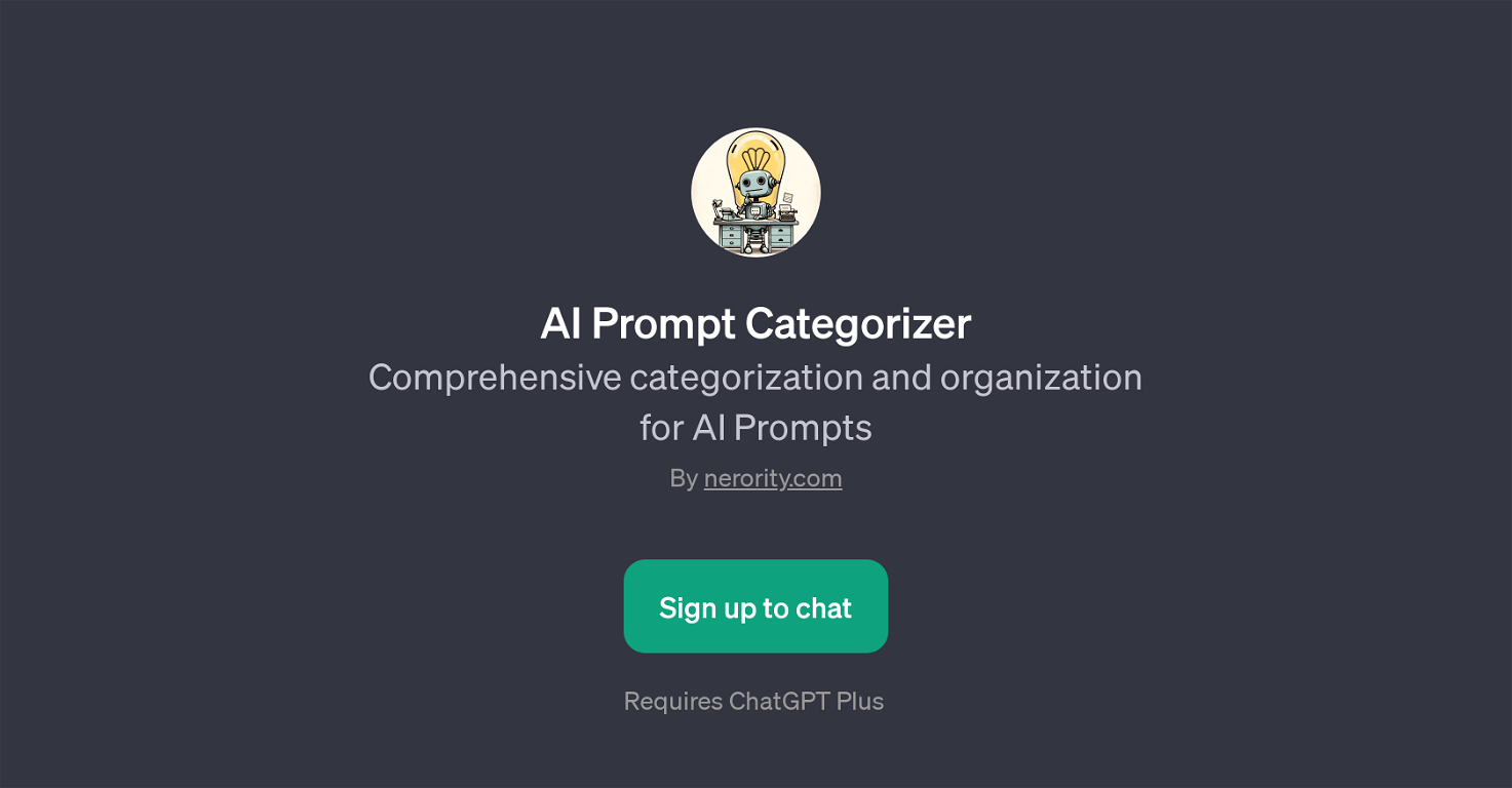AI Prompt Categorizer website