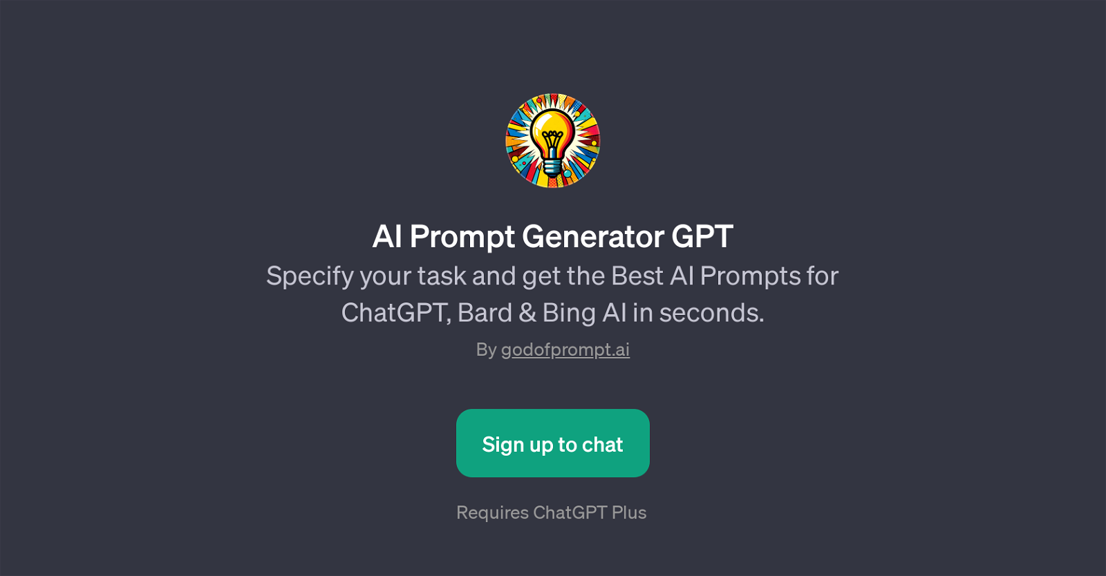 AI Prompt Generator GPT website