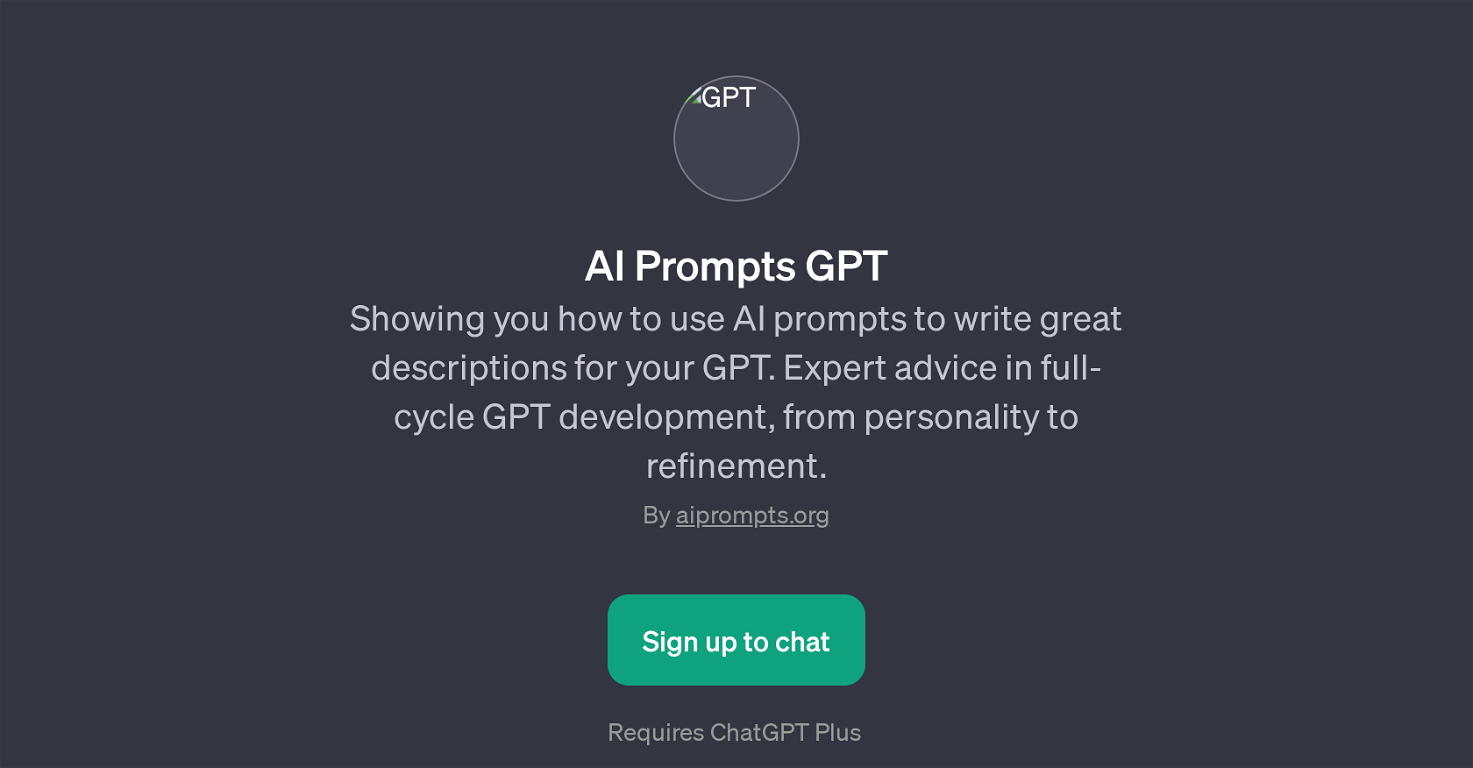 AI Prompts GPT website