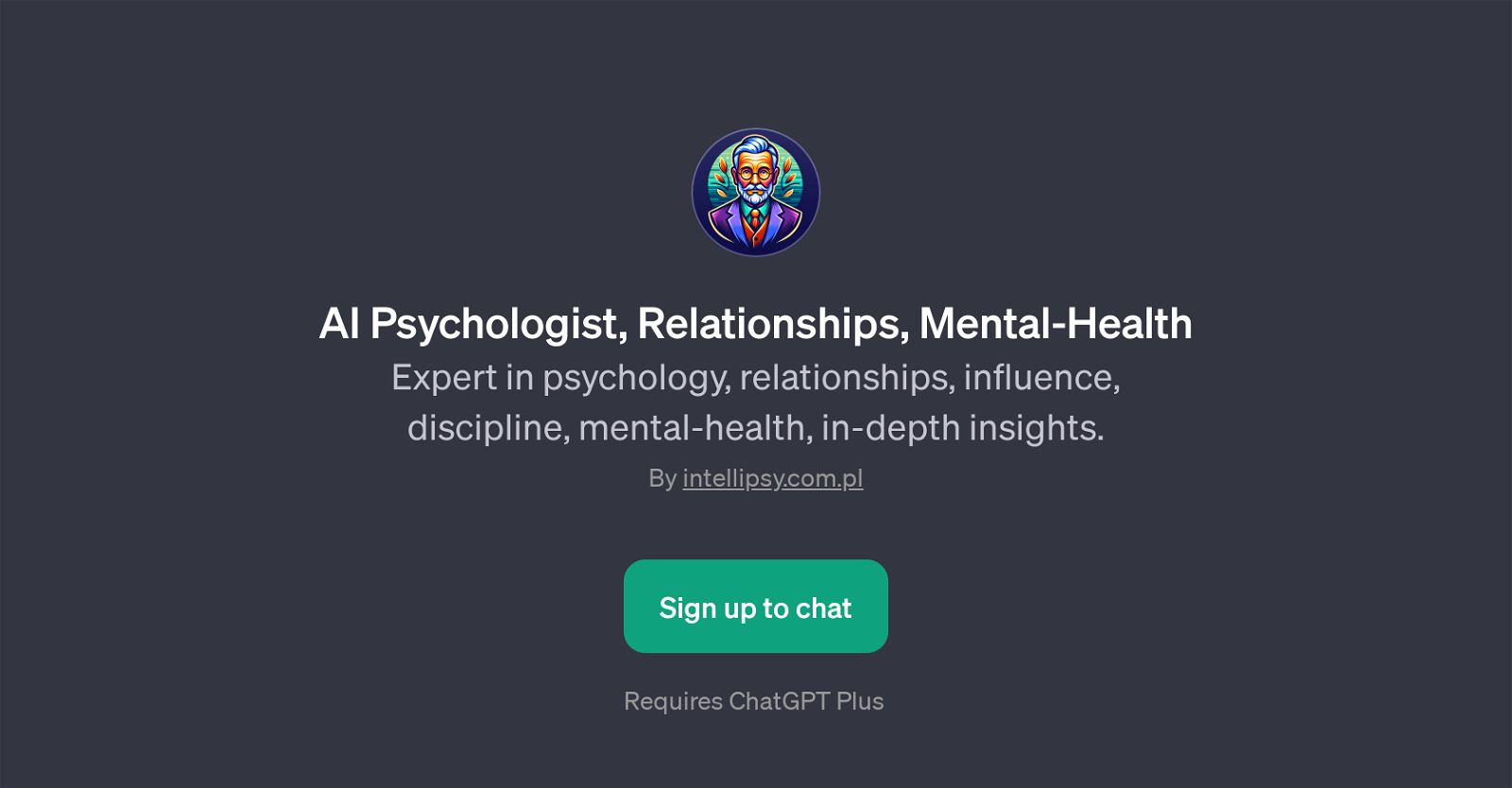 AI Psychologist, Relationships, Mental-Health GPT website