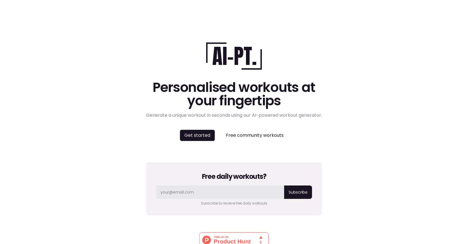AI-PT website