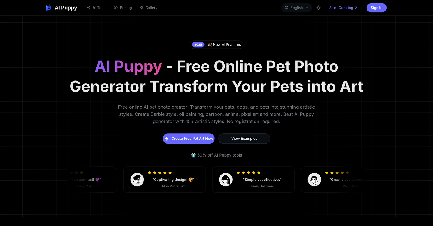 AI Puppy website