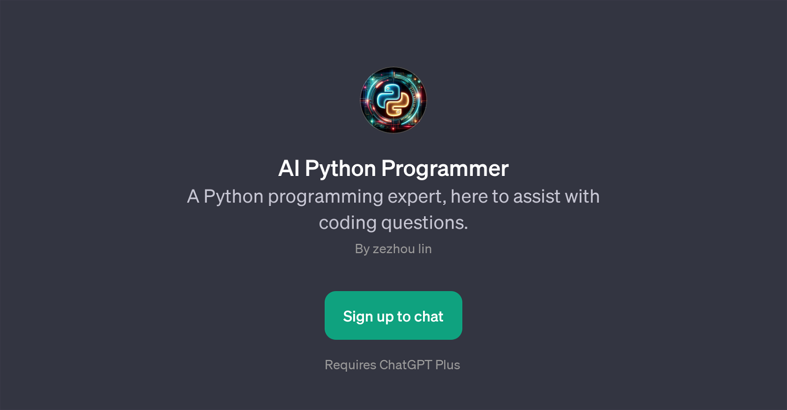 AI Python Programmer website
