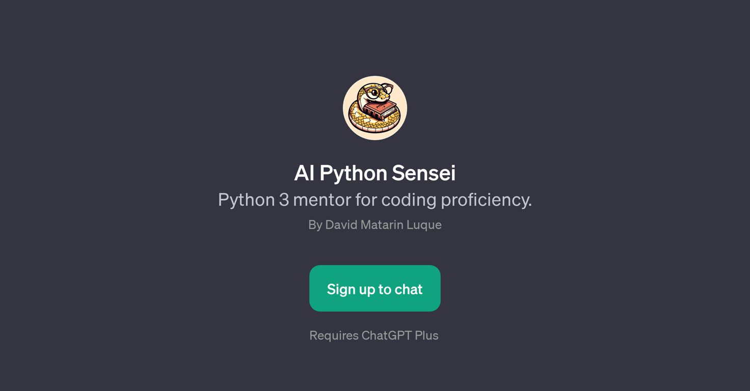 AI Python Sensei website