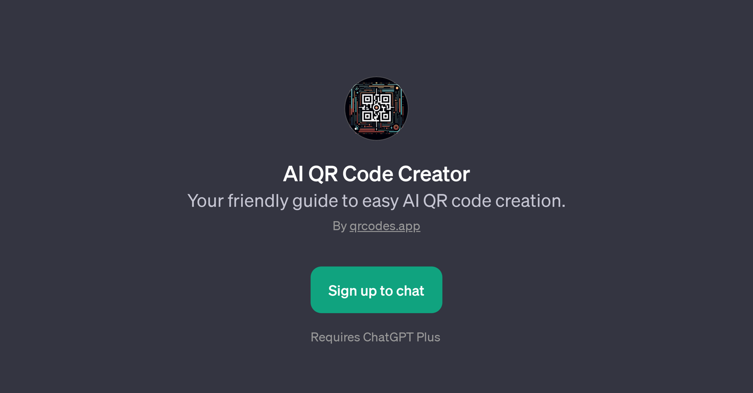 AI QR Code Creator website
