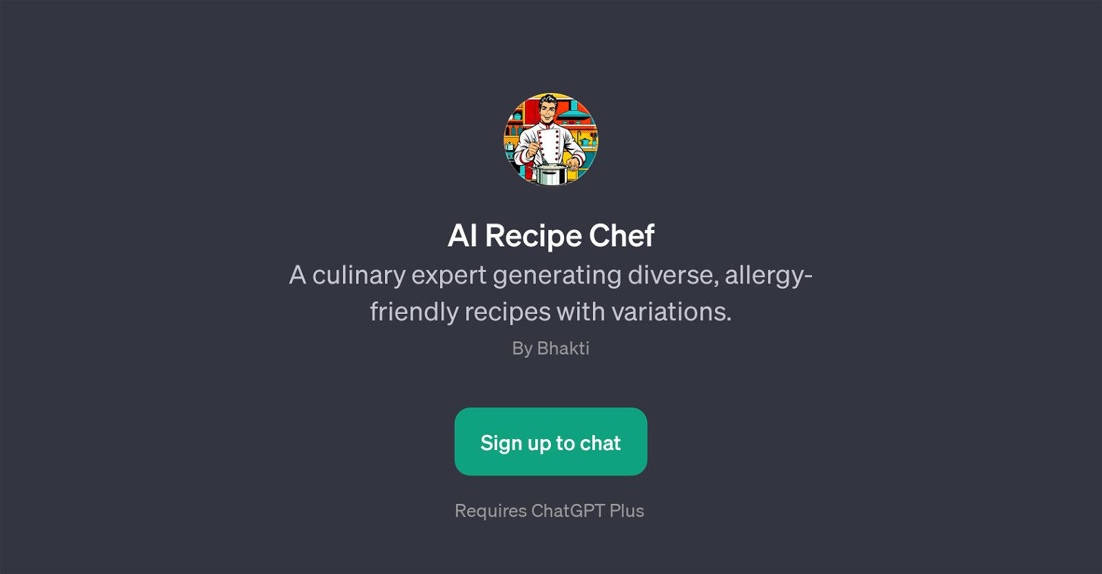AI Recipe Chef website