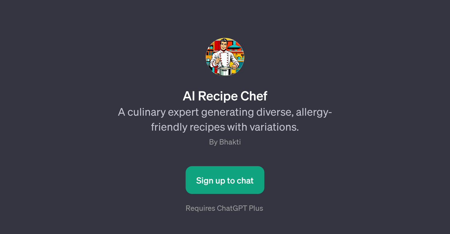 AI Recipe Chef website