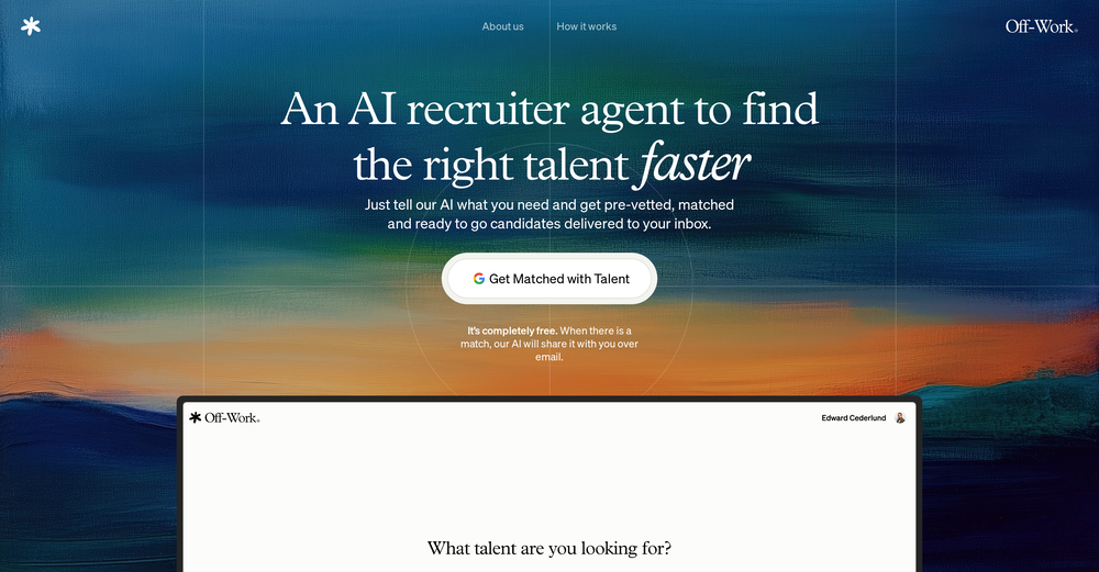 AI Recruiter by Off-Work website