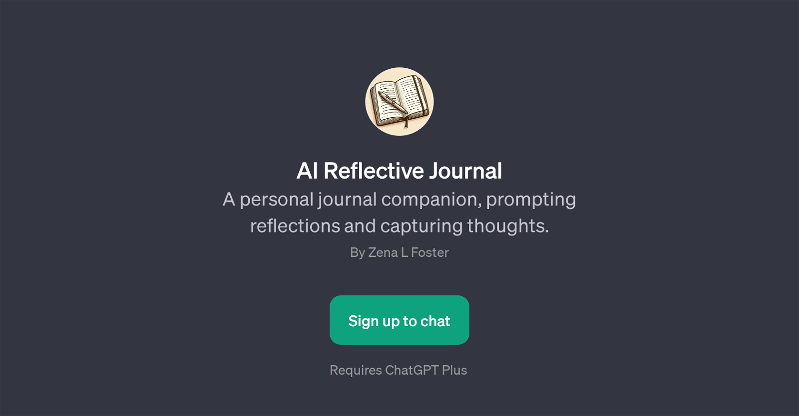 AI Reflective Journal website