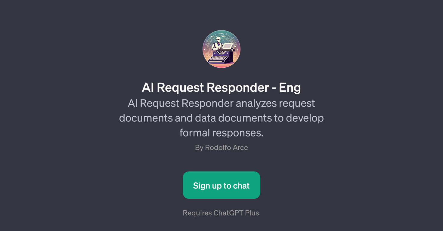 AI Request Responder website