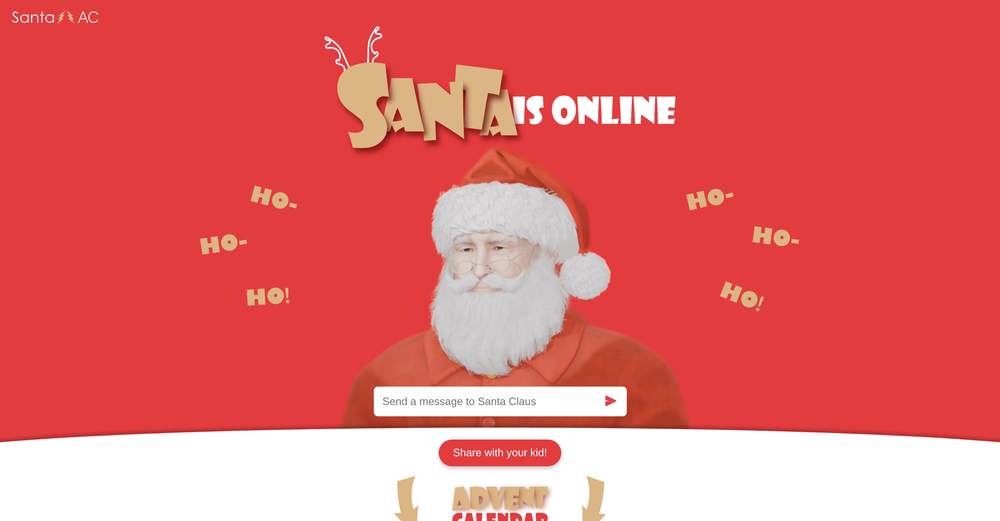 AI Santa Claus website