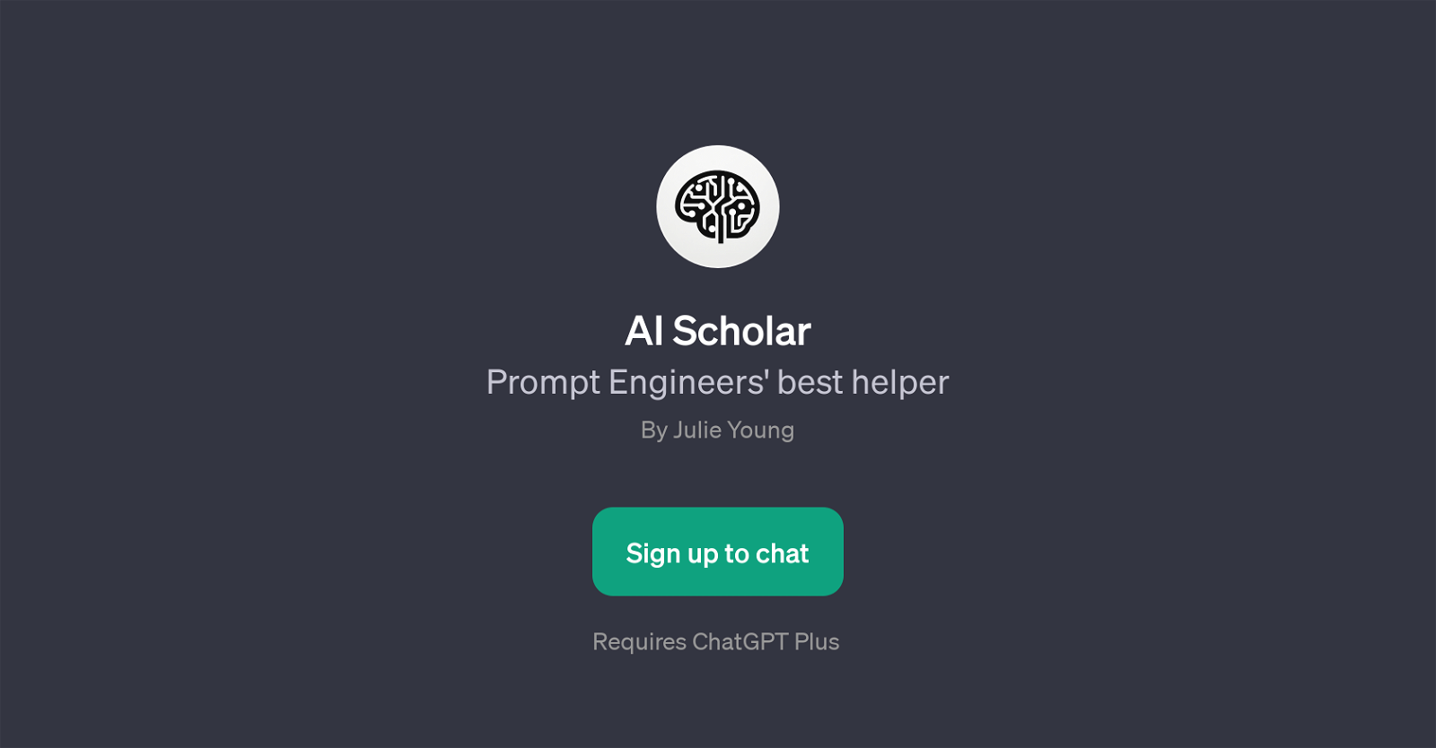 AI Scholar website