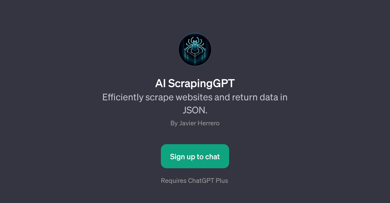 AI ScrapingGPT website