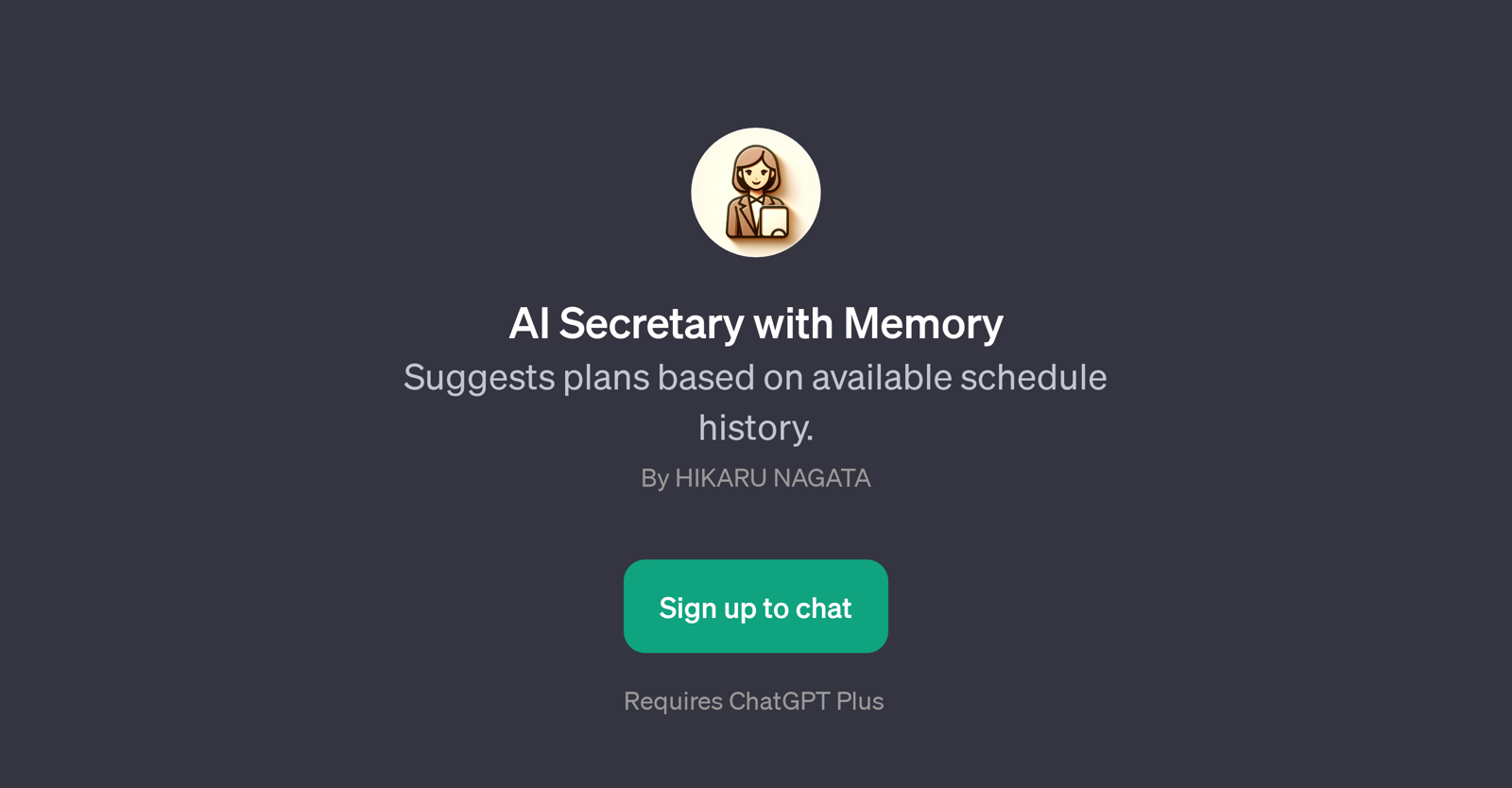 AI Secretary with Memory website