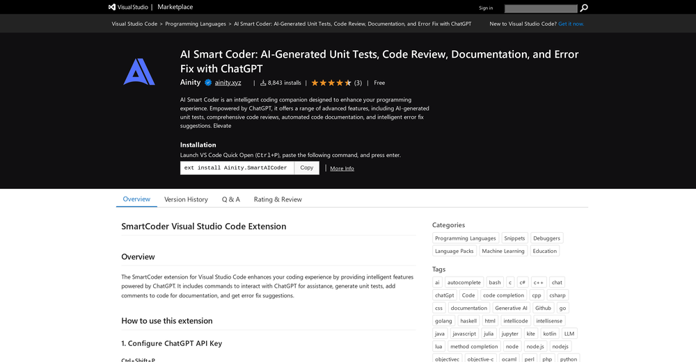 AI Smart Coder website