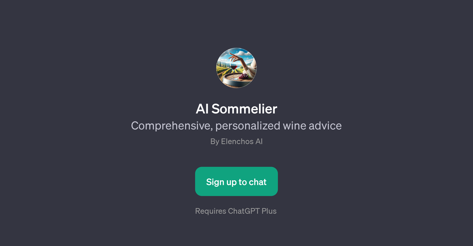 AI Sommelier website